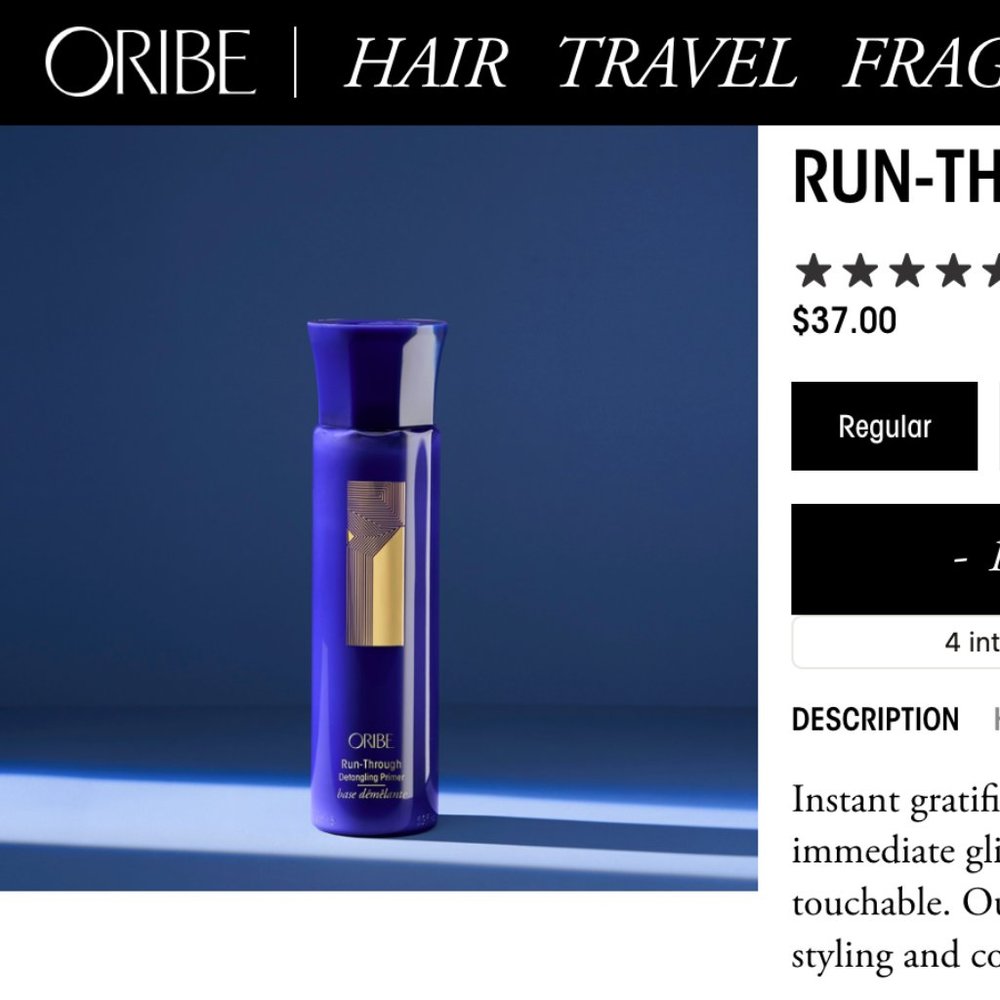 Oribe Run Through Detangling Primer 5.9 fl oz